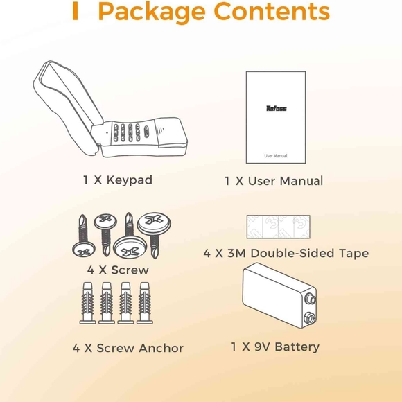 Universal Garage Door Keypad - Refoss Wireless Garage Door Opener Keypad - Picture 2 of 6